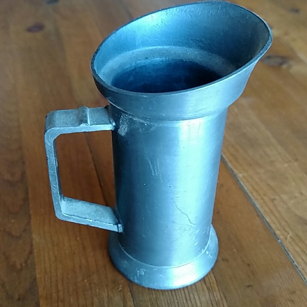 German Handmade Pewter Wine Server Deciliter